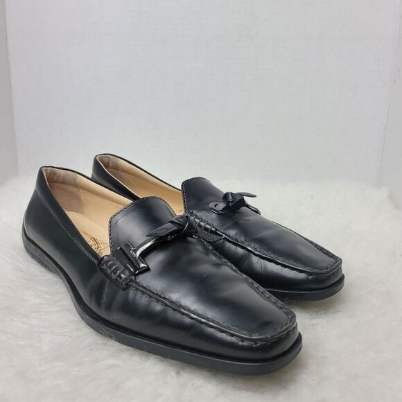 Tod's T Timeless Leather Women's Penny Loafer Slip On Driving Shoes Size 7 - Picture 1 of 11